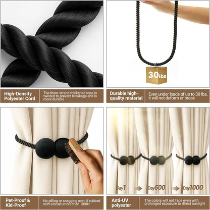 Avaleric® Magnetic Curtain Tiebacks ❤️