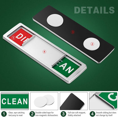 Avaleric® Dishwasher Magnet Clean Dirty Sign