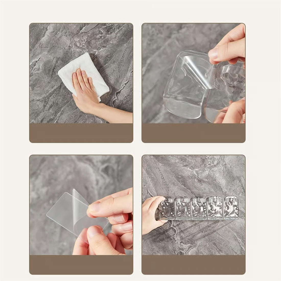 Avaleric® No-Punch Wall Mounted Storage Hooks