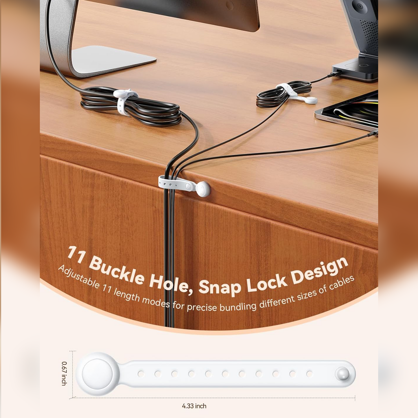 Avaleric® Magnetic Silicone Cable Ties