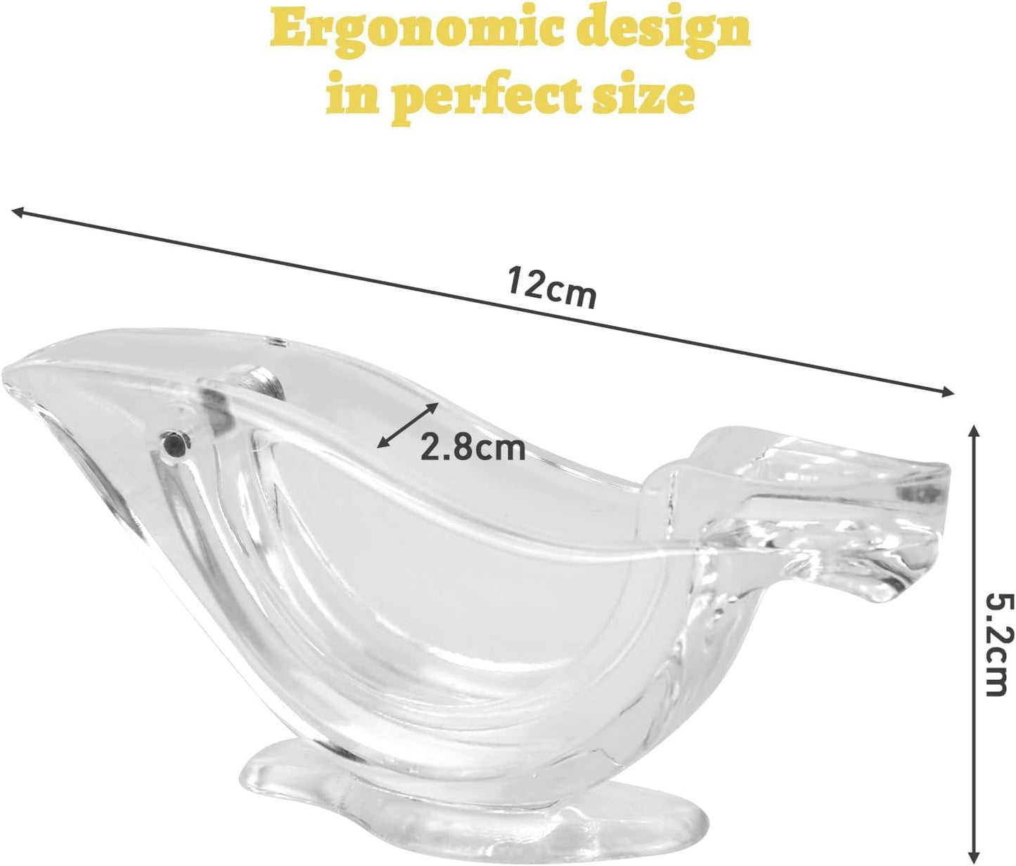 Avaleric® Acrylic Manual Lemon Slice Squeezer
