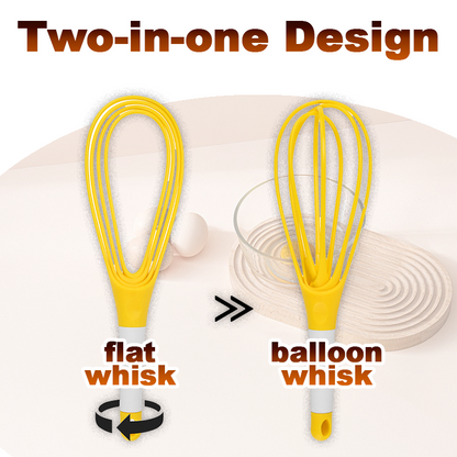Avaleric® Collapsible 2-In-1 Balloon/Flat Whisk