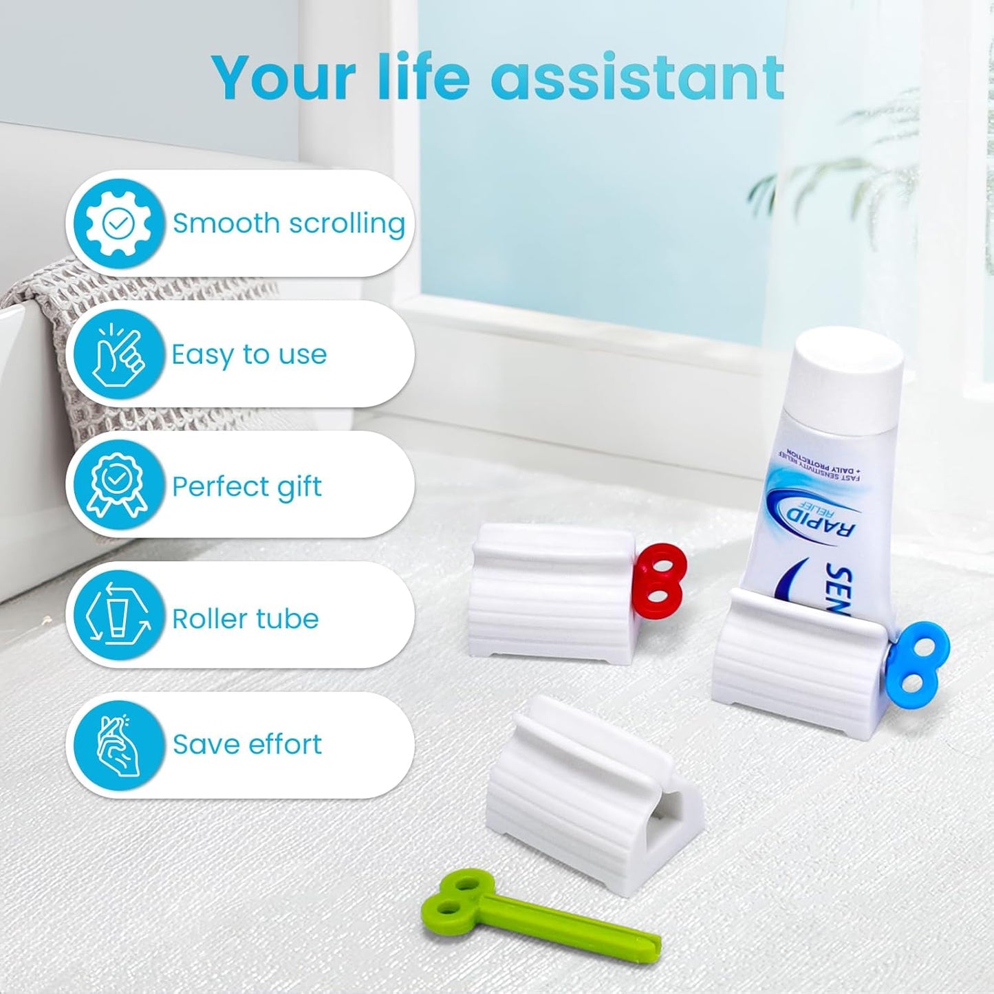 Avaleric® Rolling Tube Toothpaste Squeezer