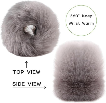 Avaleric® Faux Fur Wrist Cuffs