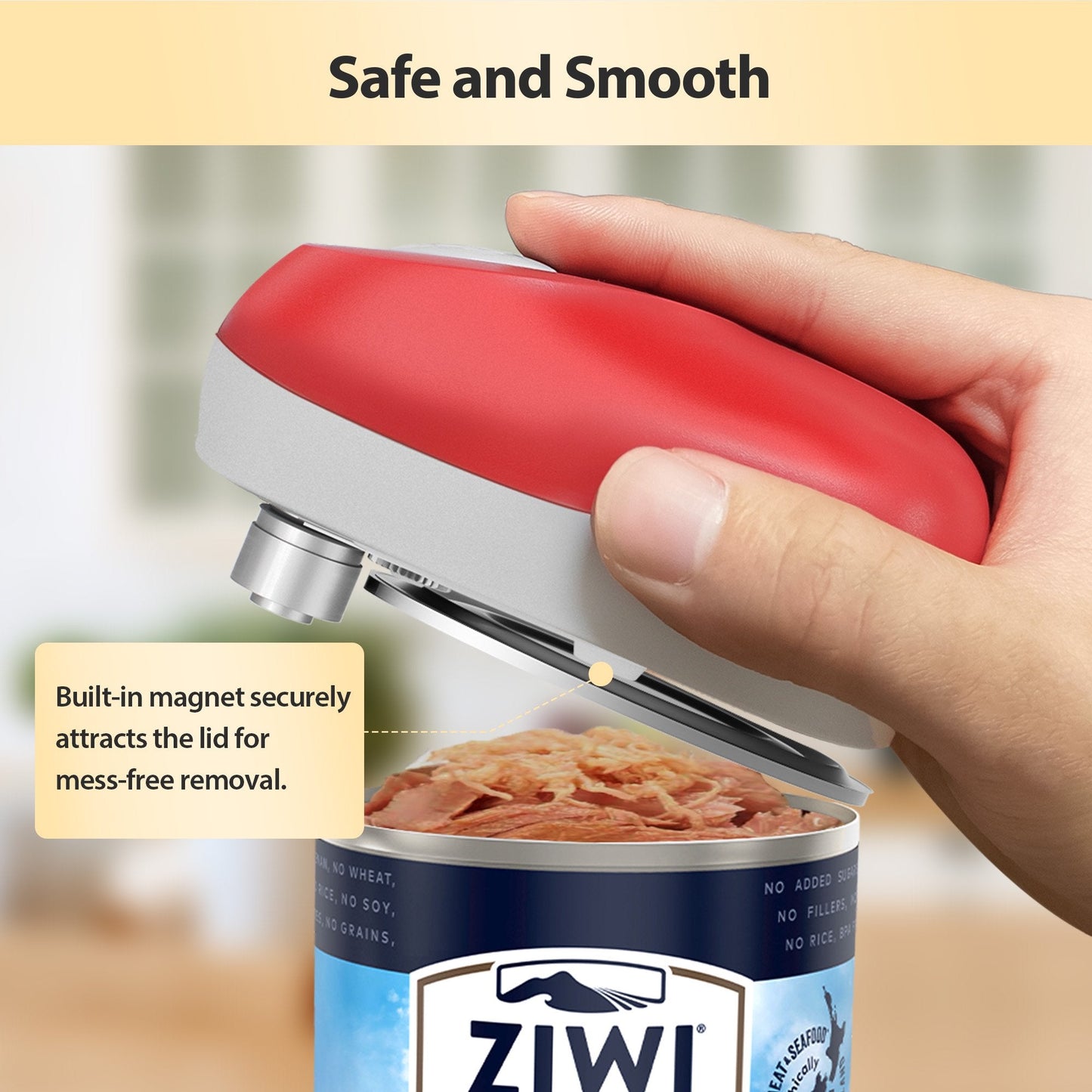 Avaleric® One-Touch Automatic Battery-Operated Hands-Free Can Opener