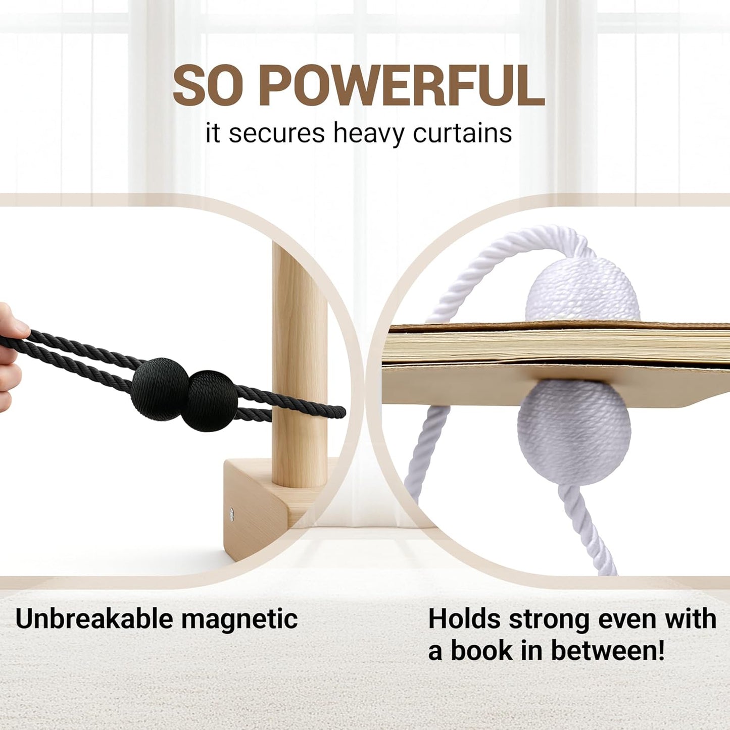 Avaleric® Magnetic Curtain Tiebacks ❤️