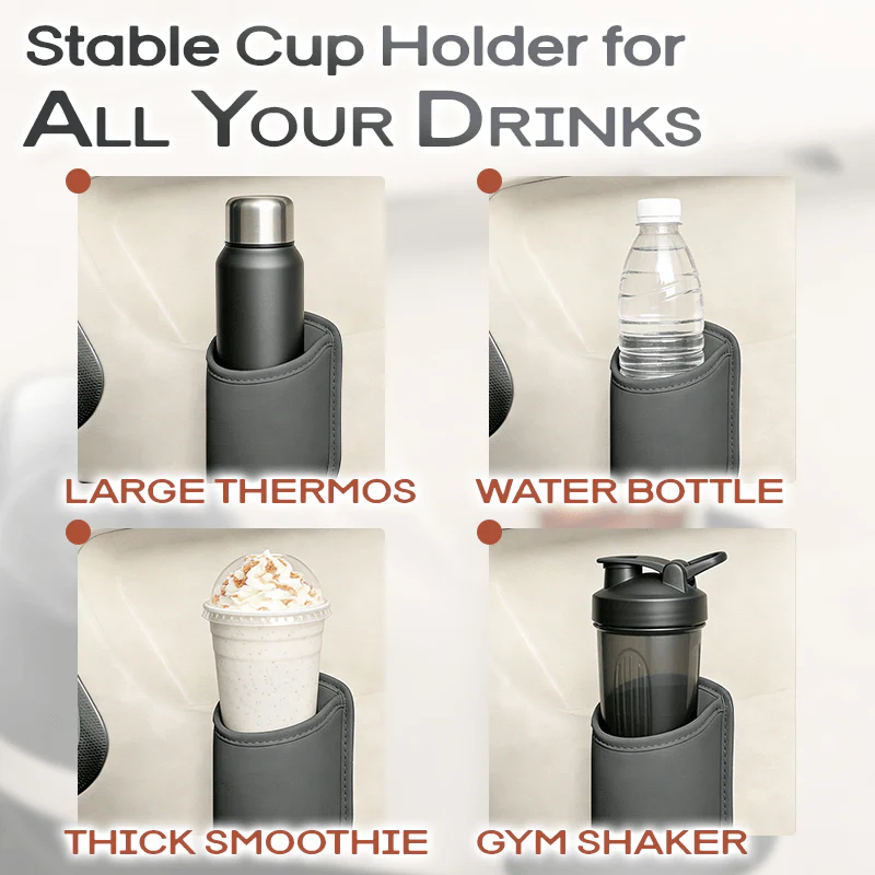 ✅ Avaleric® Universal Clip-On Car Door Side Cup Holder & Organizer