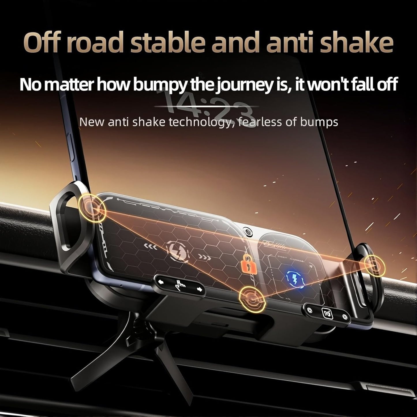 Avaleric® Wireless Charging Rotating Car Mount