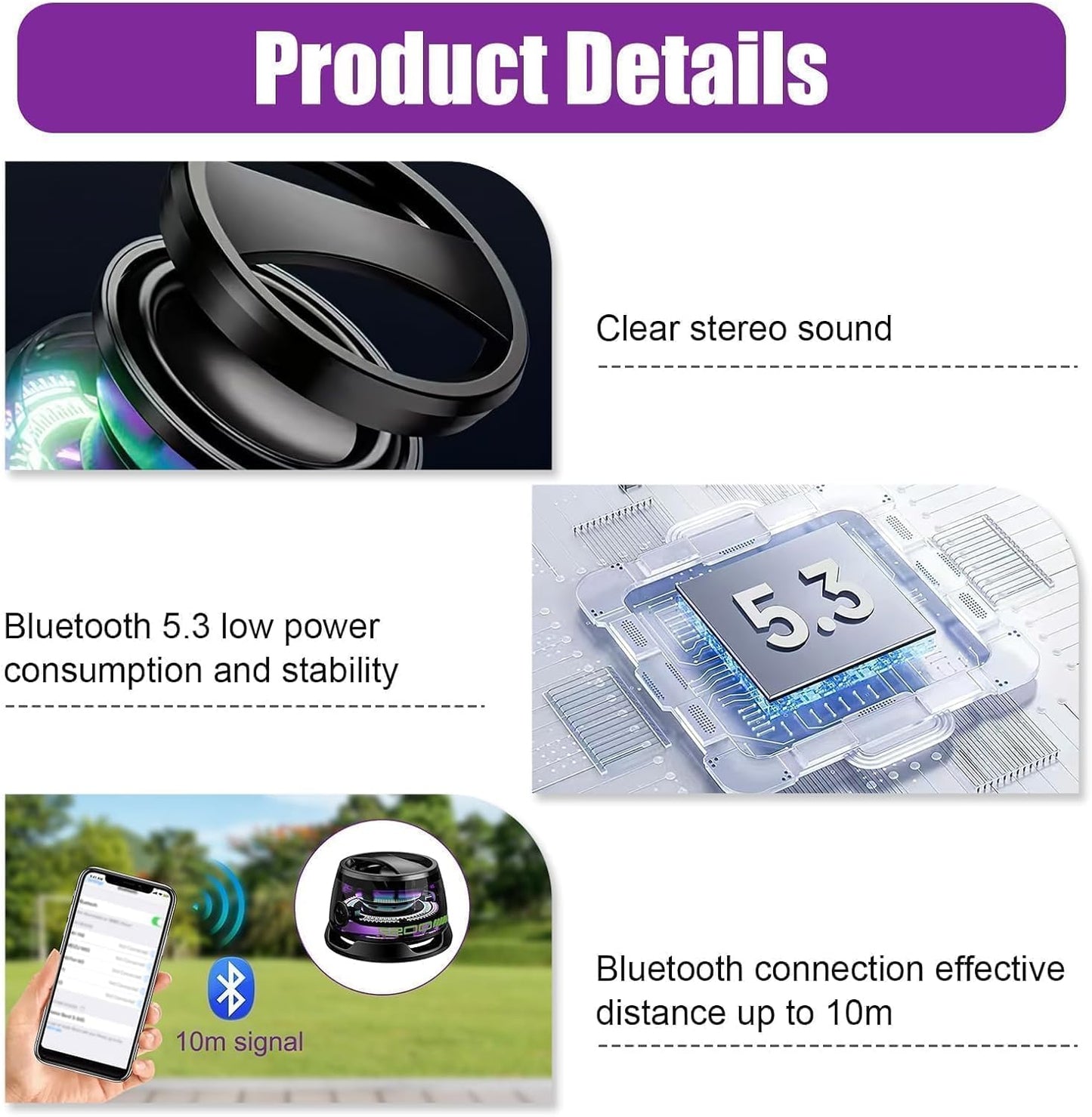 Avaleric® G200 Magnetic Bluetooth RGB Speaker