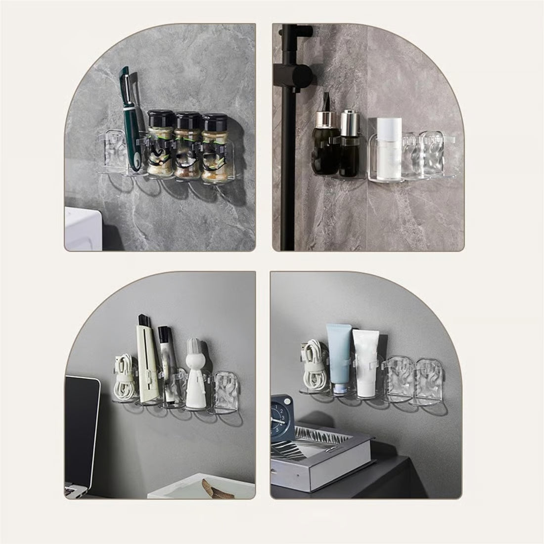 Avaleric® No-Punch Wall Mounted Storage Hooks
