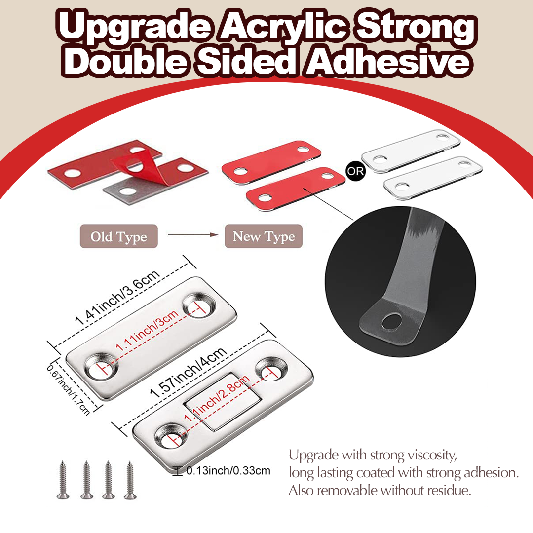 Avaleric® Ultra-Thin Invisible Cabinet Door Magnets ✨