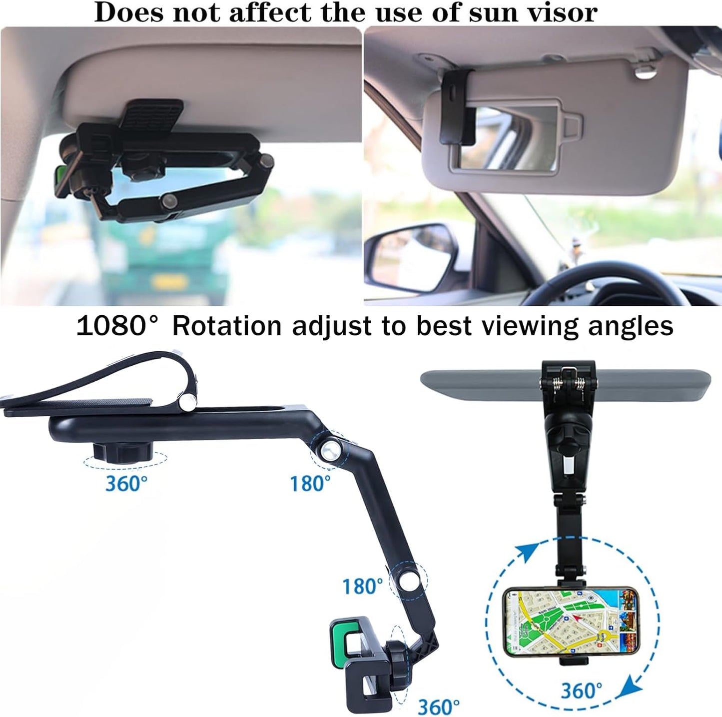 Avaleric® Universal Sun Visor Car Phone Holder