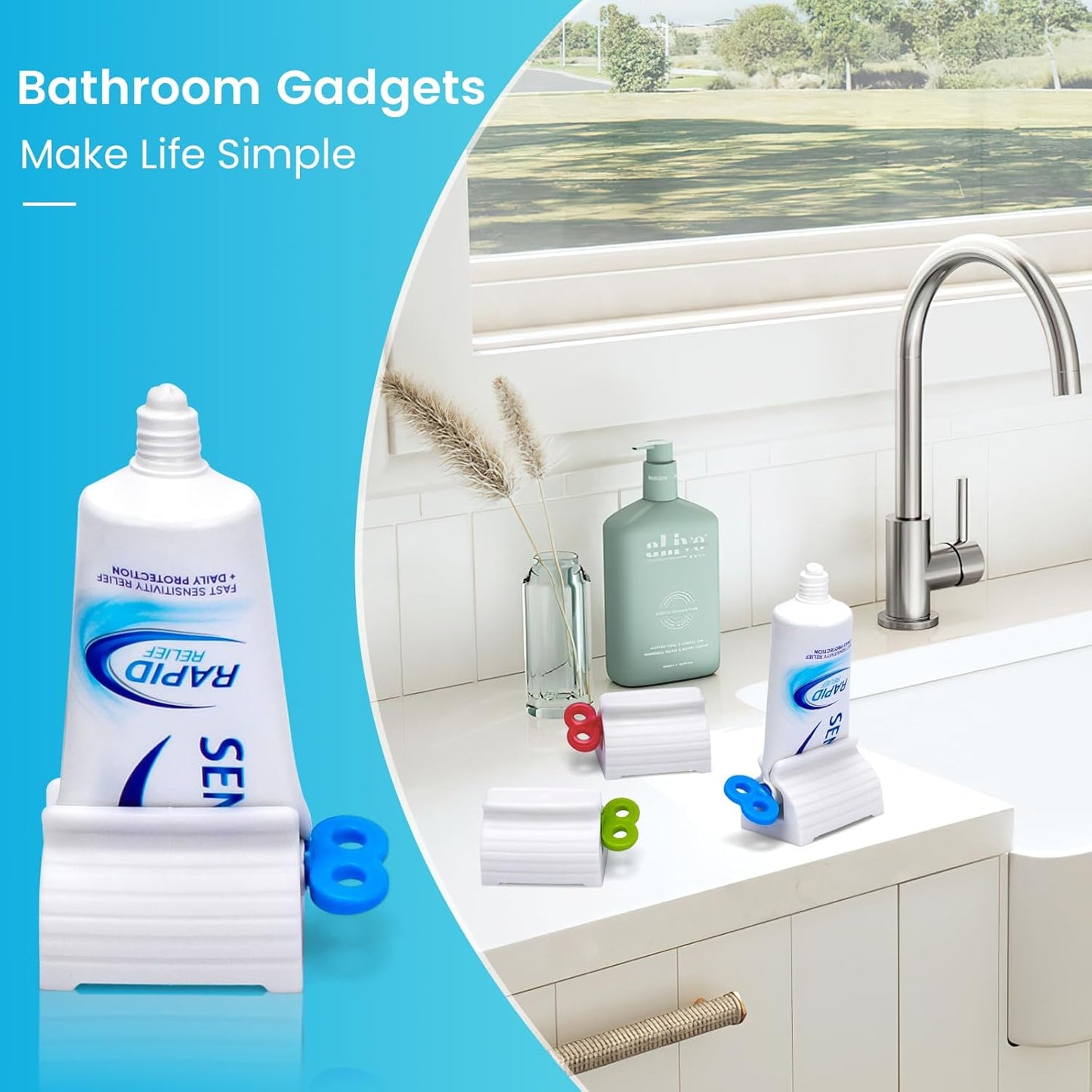 Avaleric® Rolling Tube Toothpaste Squeezer