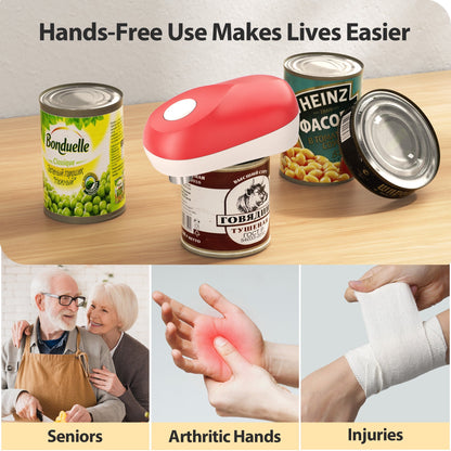 Avaleric® One-Touch Automatic Battery-Operated Hands-Free Can Opener