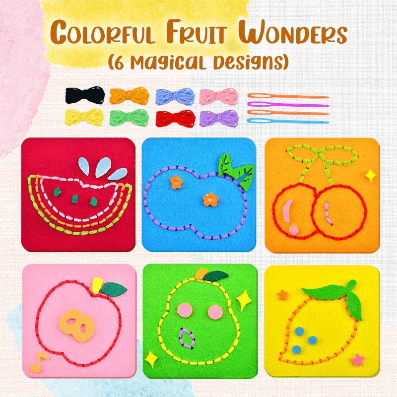 Avaleric® Whimsy Thread Non-Woven Sewing Wonders Set