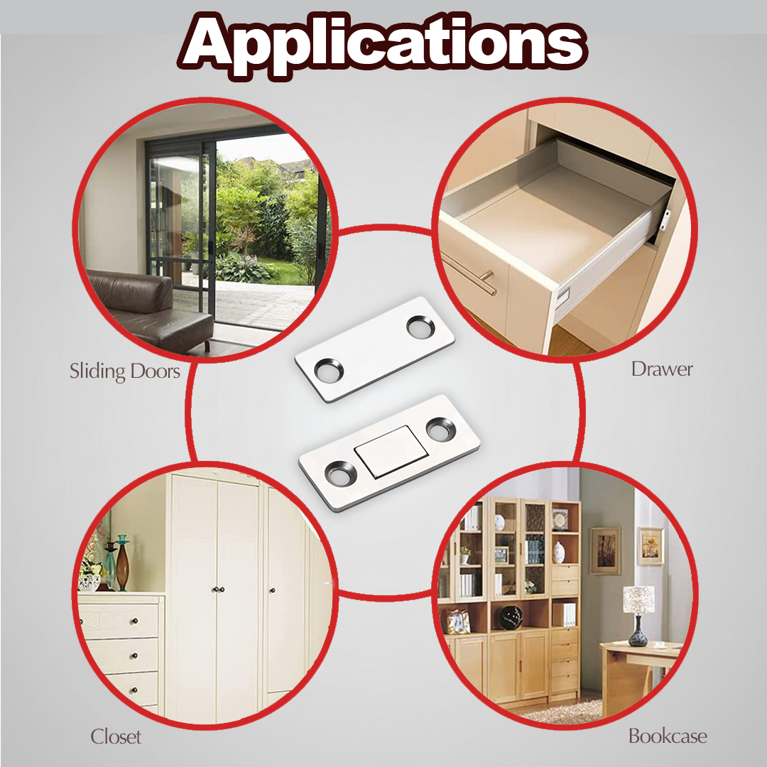Avaleric® Ultra-Thin Invisible Cabinet Door Magnets ✨