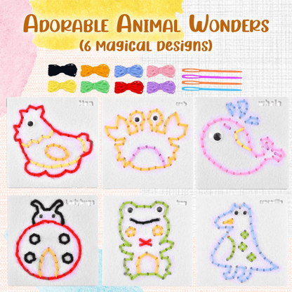 Avaleric® Whimsy Thread Non-Woven Sewing Wonders Set