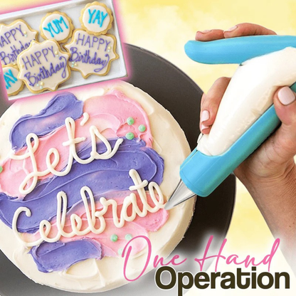 Avaleric® Cake Decorating Piping Pen Tool and Nozzle Set