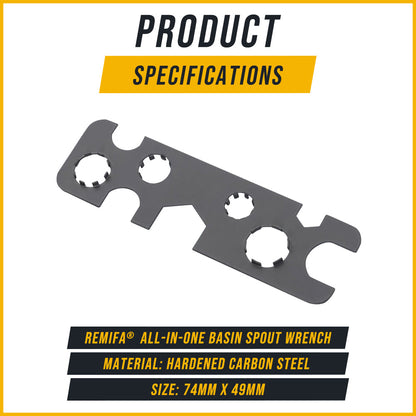 Avelaric® All-in-One Basin Spout Wrench