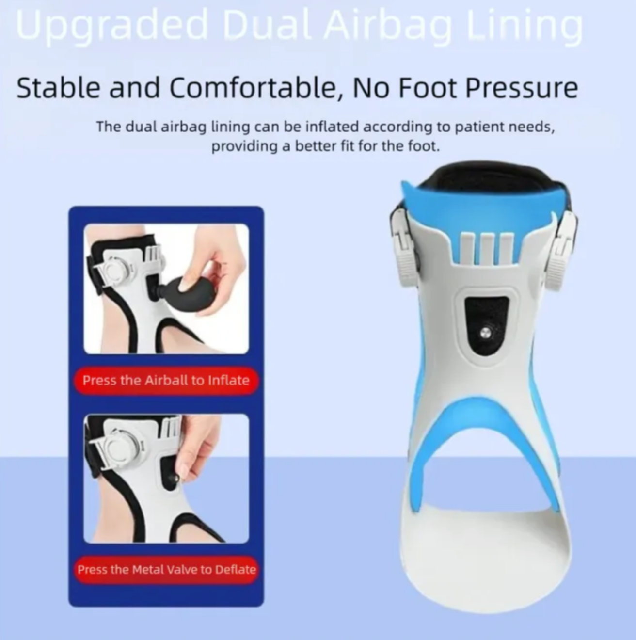 Avaleric® Foot drooping and inversion orthosis