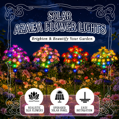 Avaleric® Solar Azalea Flower Lights🌺IP65 Waterproof🪦for Grave Garden Decor Memorial Cemetery Lights