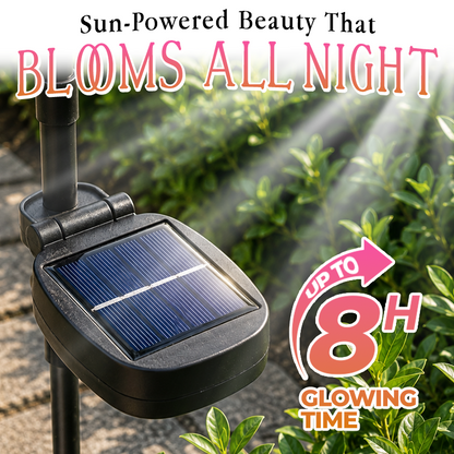 Avaleric® Solar Azalea Flower Lights🌺IP65 Waterproof🪦for Grave Garden Decor Memorial Cemetery Lights
