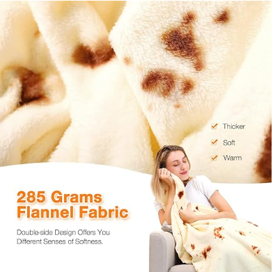 Avaleric® Tortilla Double Sided Print Round Fleece Flannel Linen Pool Beach Picnic Blanket Plush Soft Throw for Pets Baby Blanket Bedspread Sofa Couch Chair