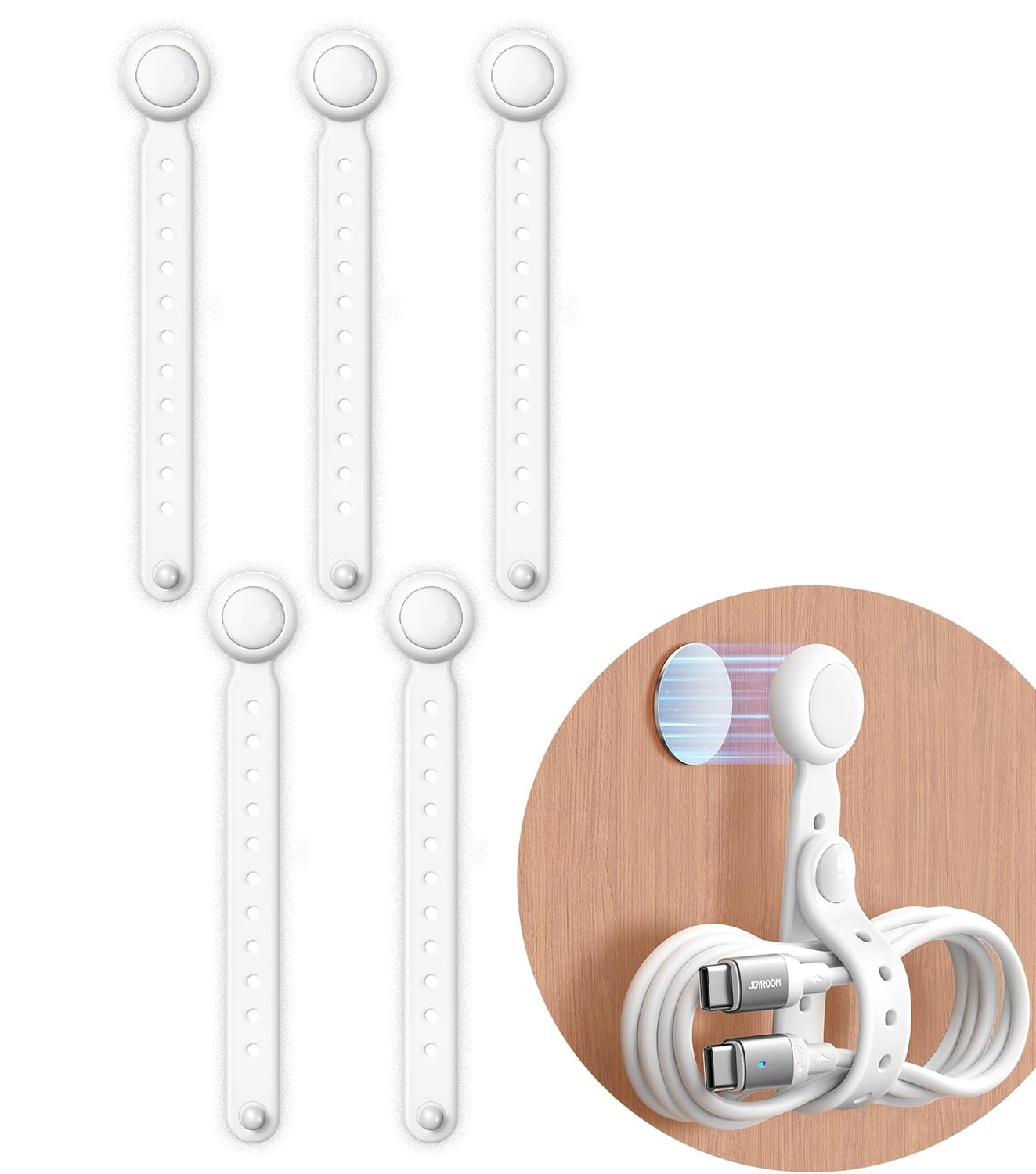 Avaleric® Magnetic Silicone Cable Ties