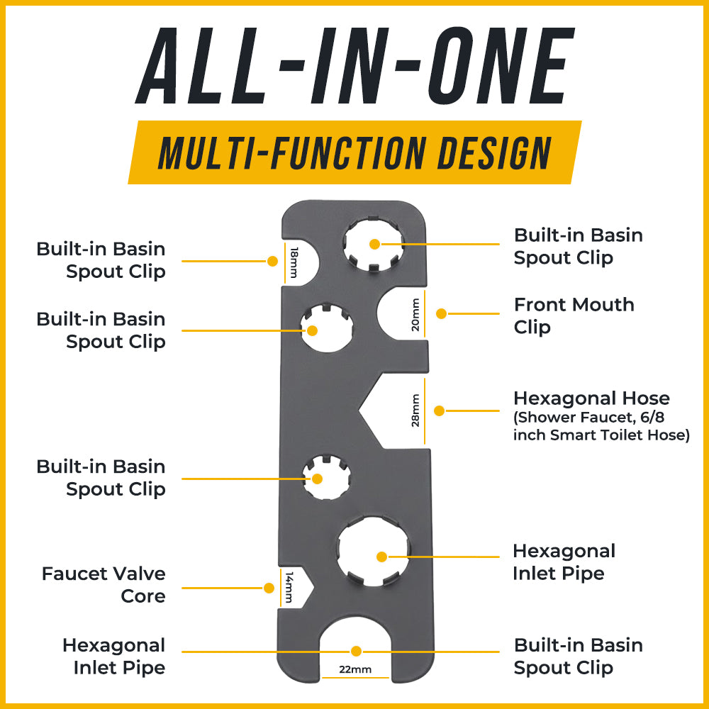 Avelaric® All-in-One Basin Spout Wrench