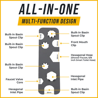 Avelaric® All-in-One Basin Spout Wrench