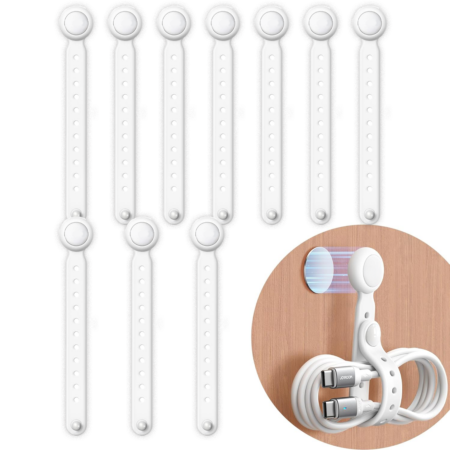 Avaleric® Magnetic Silicone Cable Ties