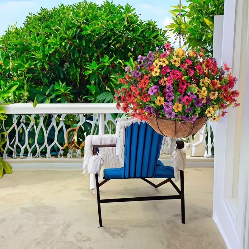 Avaleric® Artificial Hanging Flower Basket