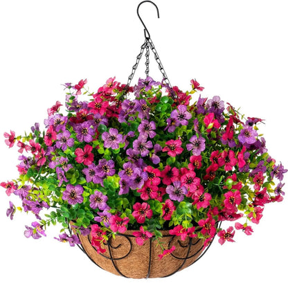 Avaleric® Artificial Hanging Flower Basket