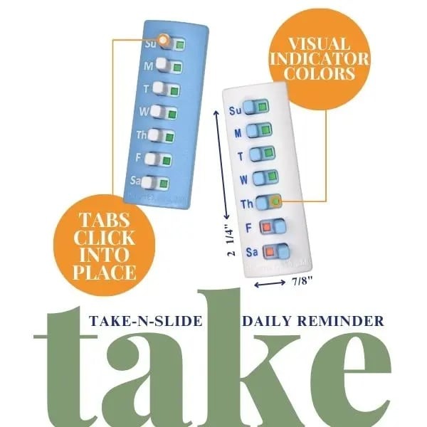 Avaleric® Reusable Pill Tracker & Reminder
