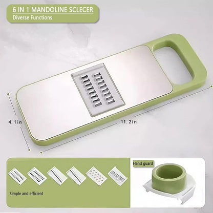 Avaleric® 6-in-1 SafePrep Mandoline Slicer