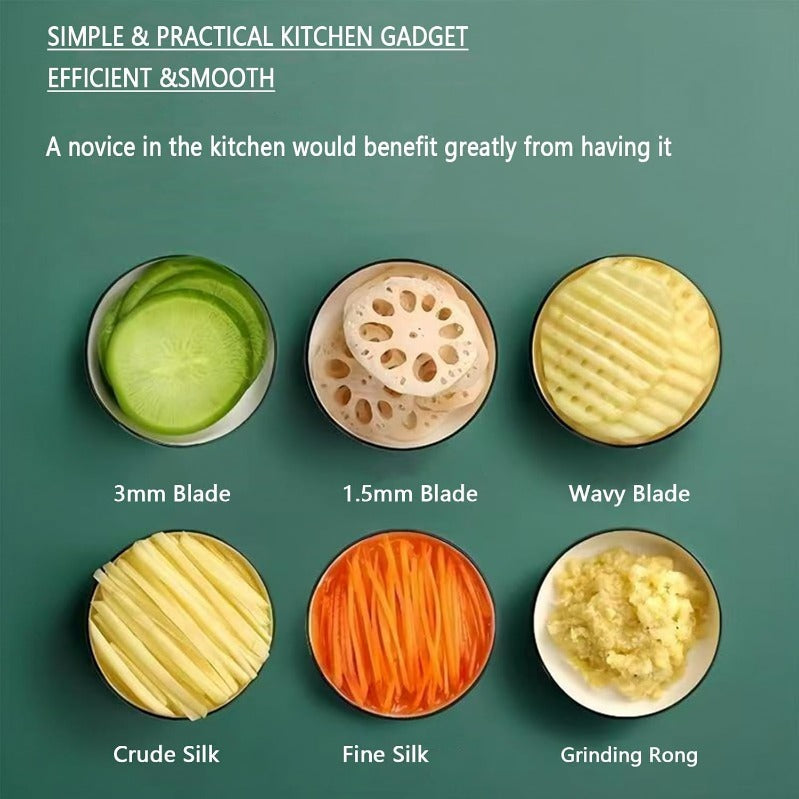 Avaleric® 6-in-1 SafePrep Mandoline Slicer