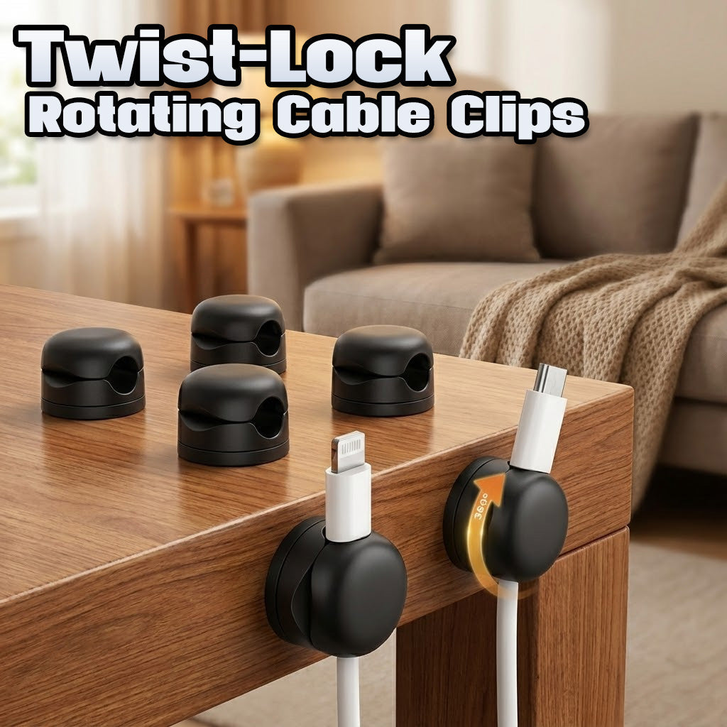 Rotating Cable Base Avaleric® Twist-Lock Rotating Cable Clips