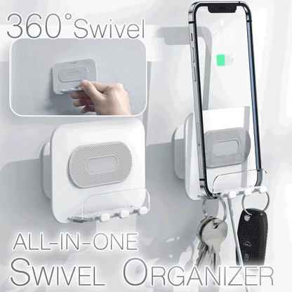 Avaleric® 360° All-In-One Swivel Hook Organizer