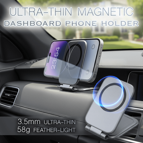 Avaleric® Ultra-Thin Magnetic Dashboard Phone Holder