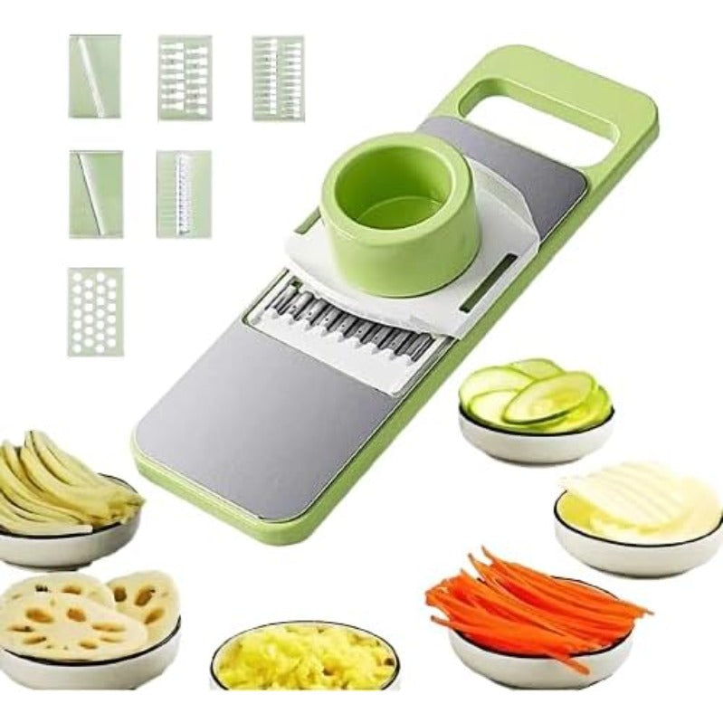 Avaleric® 6-in-1 SafePrep Mandoline Slicer