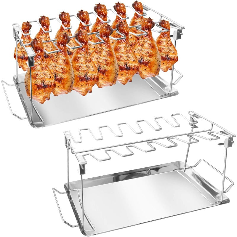 Avaleric® Stainless Steel Drumstick Rack