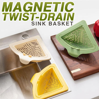 Avaleric® Magnetic Twist-Drain Sink Basket