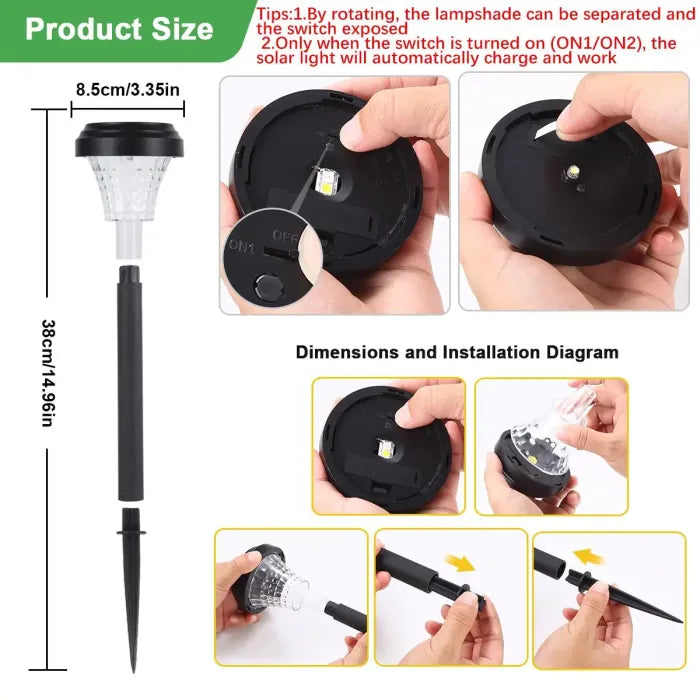 Avaleric® Solar Outdoor RGB Light