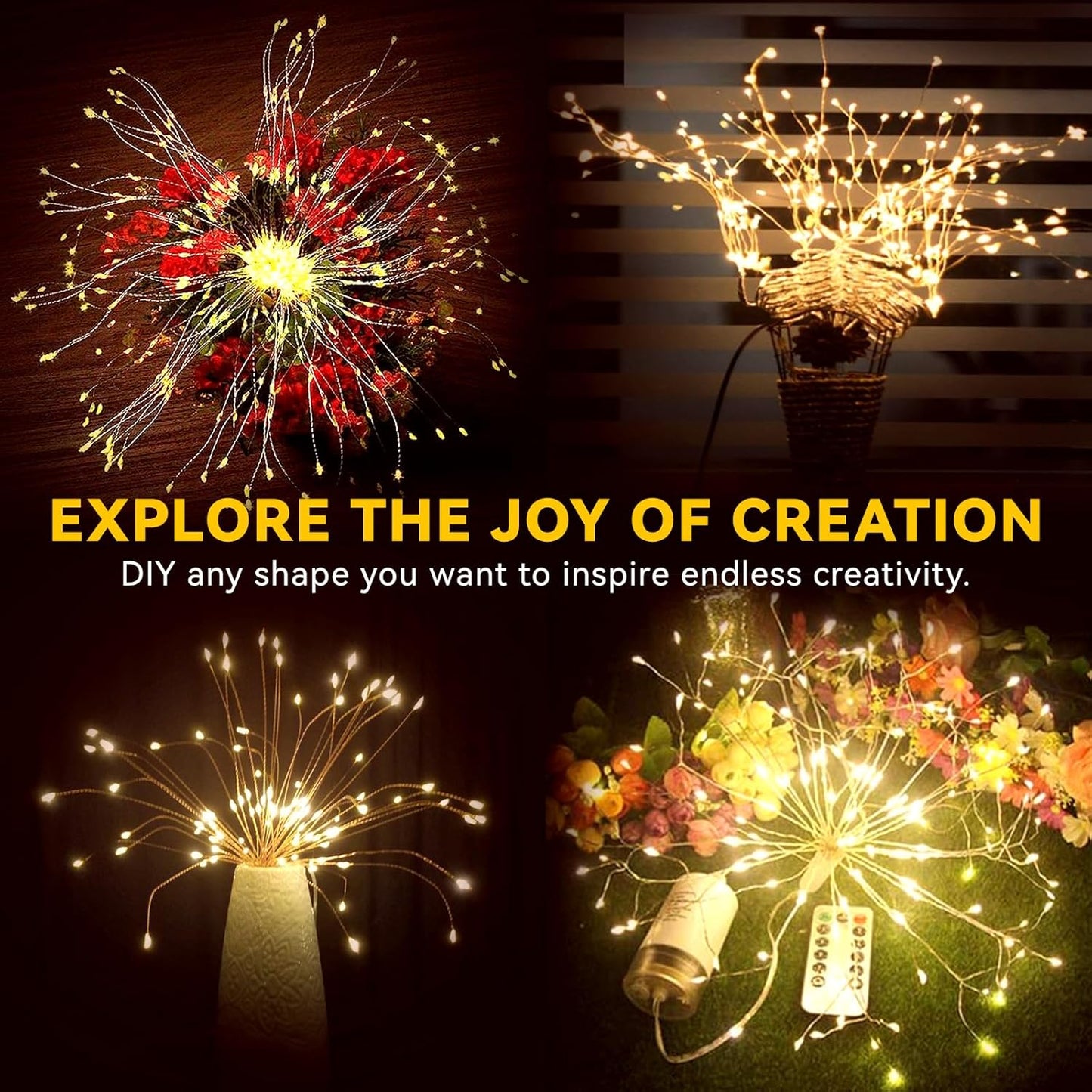 Avaleric® Copper Wire Firework Lights