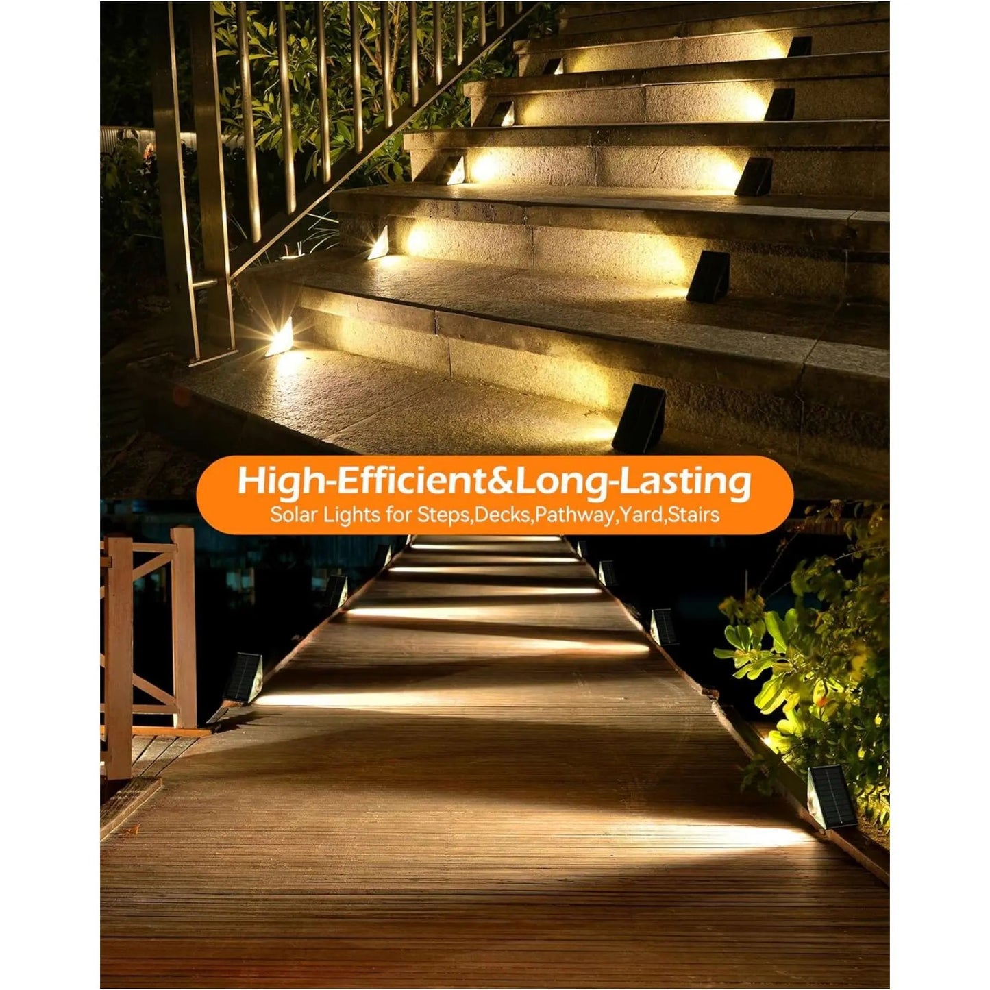 Avaleric® RGB Solar Step Stair Lights 💡