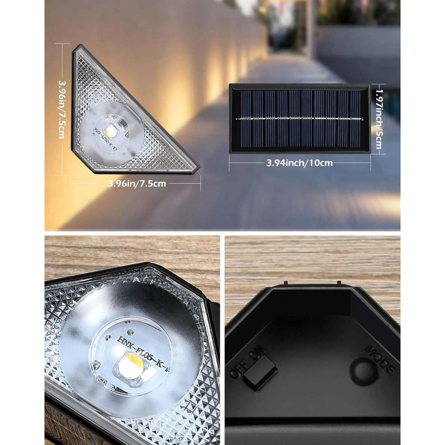 Avaleric® RGB Solar Step Stair Lights 💡