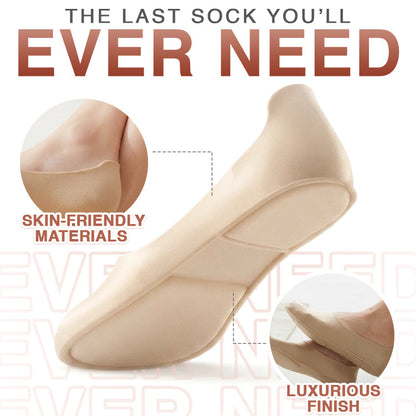 Slip-Free Invisible Cushioned Socks (6 Pairs Set)