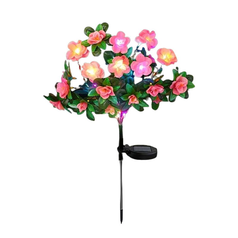 Avaleric® Solar Azalea Flower Lights🌺IP65 Waterproof🪦for Grave Garden Decor Memorial Cemetery Lights