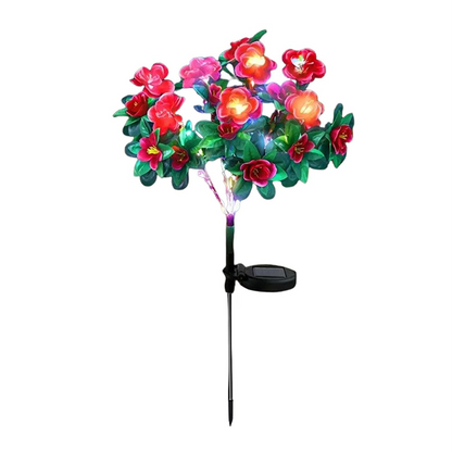Avaleric® Solar Azalea Flower Lights🌺IP65 Waterproof🪦for Grave Garden Decor Memorial Cemetery Lights