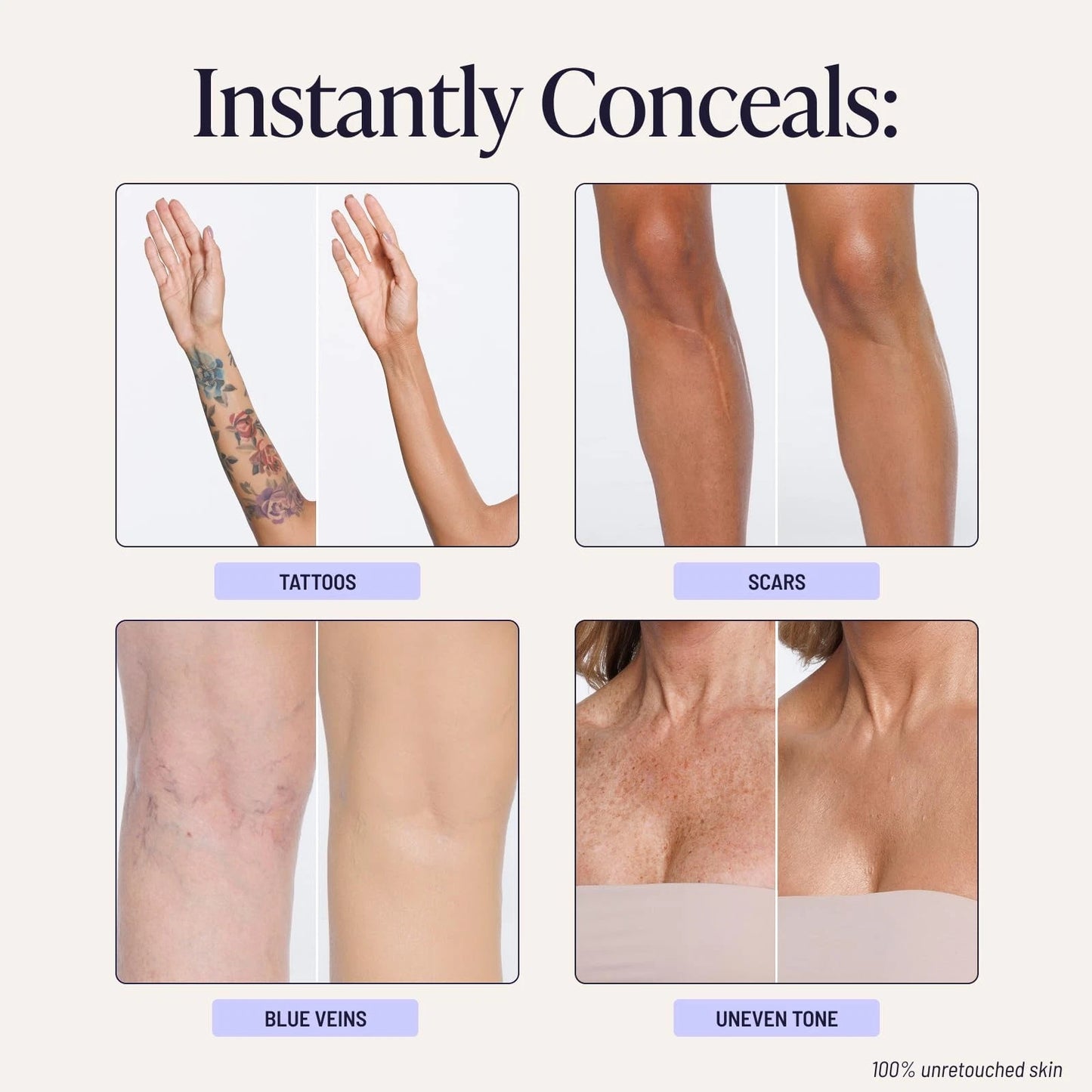 Full Coverage Waterproof Body Concealer